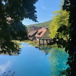 Wanderung zum Blautopf und küssende Sau